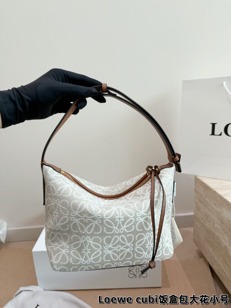 Loewe Cubi Canvas Shoulder Bag 22 x 15 cm editorial product context 3