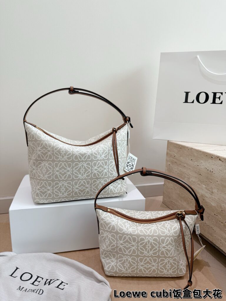 Loewe Cubi Canvas Shoulder Bag 22 x 15 cm editorial product context 1
