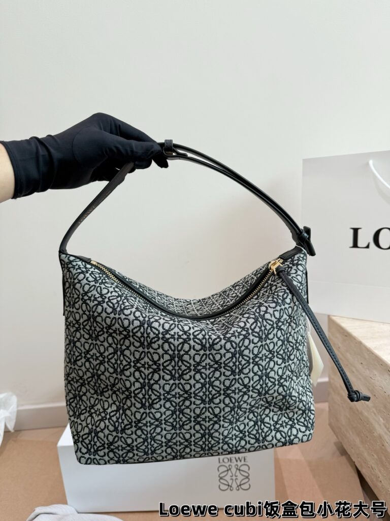 Loewe Cubi Canvas Shoulder Bag 22 x 15 cm editorial product context 3