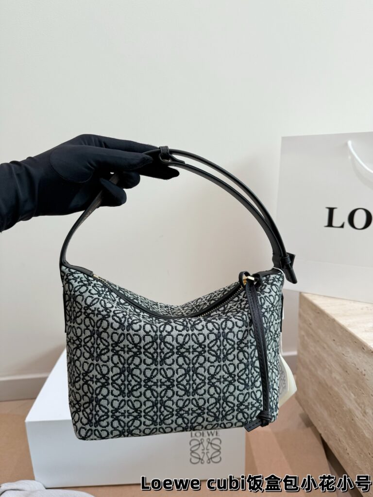 Loewe Cubi Canvas Shoulder Bag 22 x 15 cm editorial product context 2