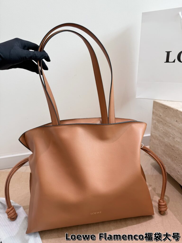 Loewe Black Calfskin Leather Bag 38 x 30 cm editorial product context 2