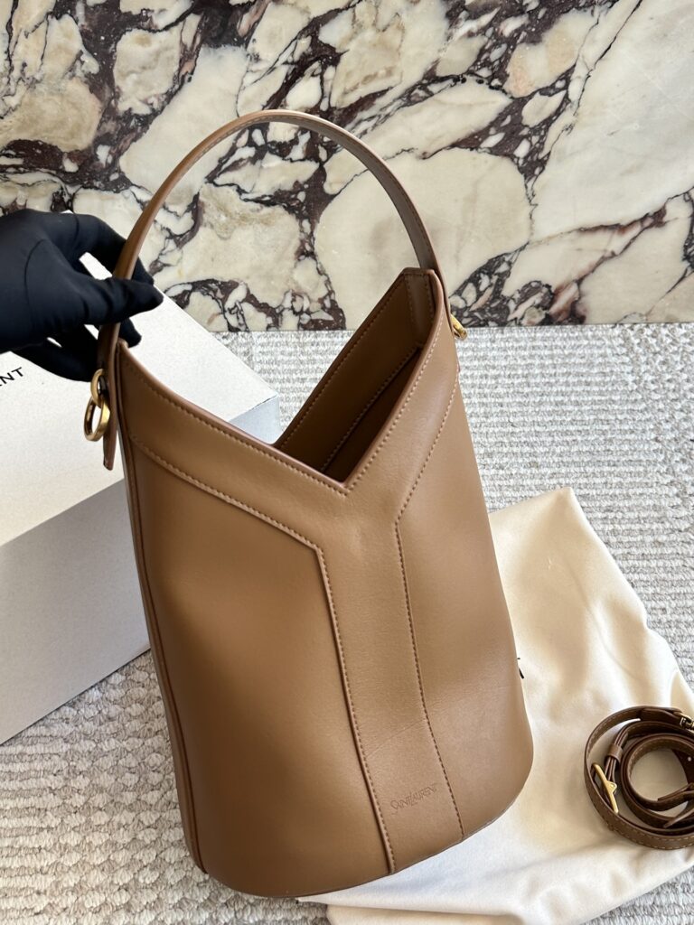 Saint Laurent 23 Black Bucket Bag 32 cm editorial product context 2