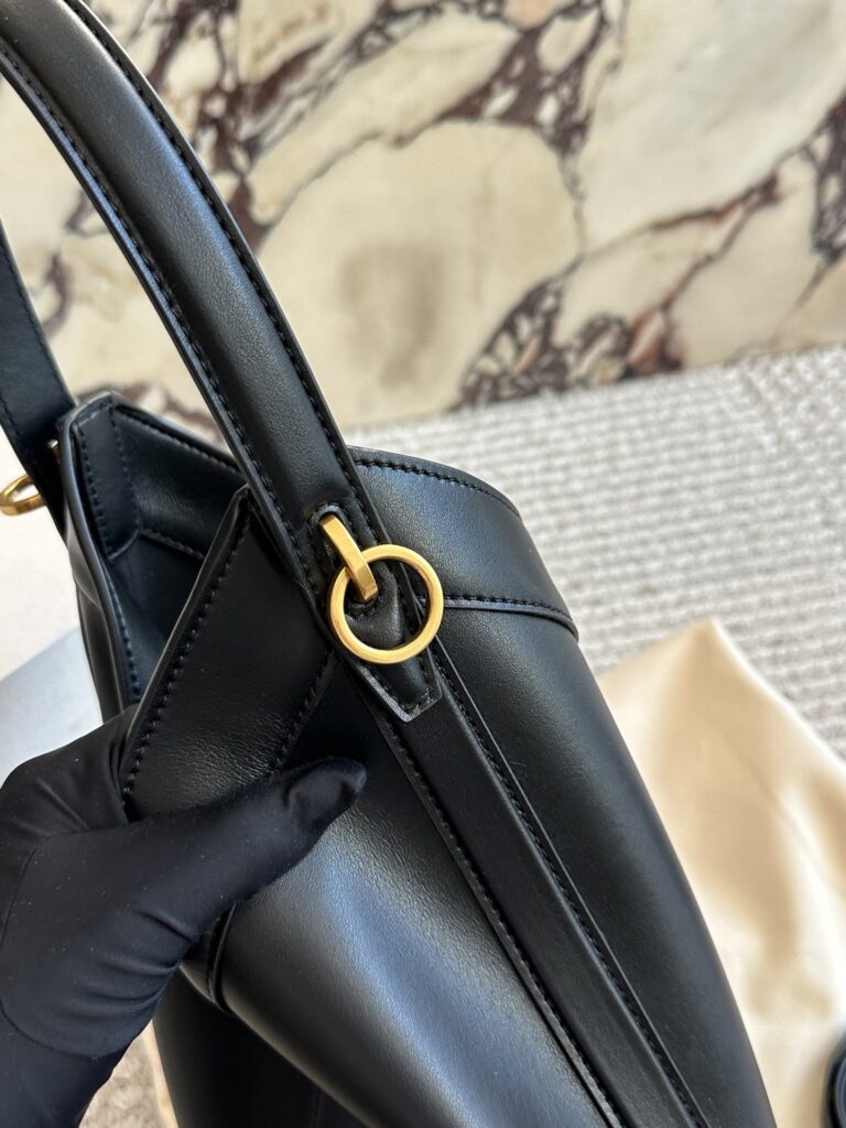 Saint Laurent 23 Black Bucket Bag 32 cm editorial product context 3