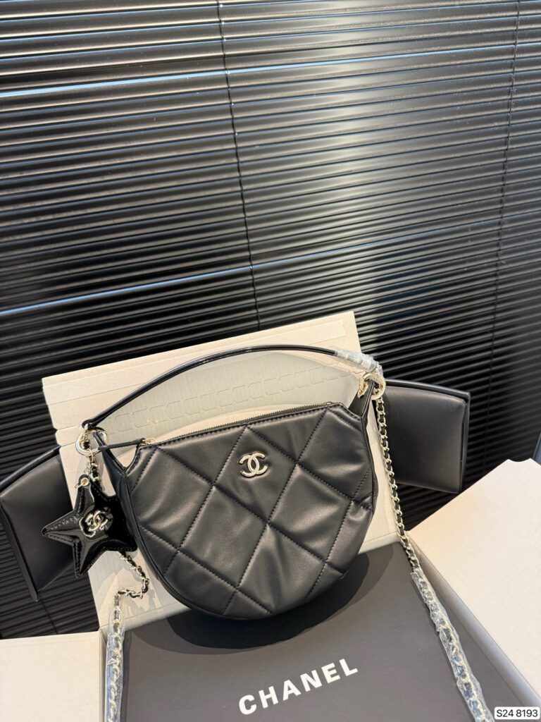 Chanel Black Nylon Shoulder Bag editorial product context 2