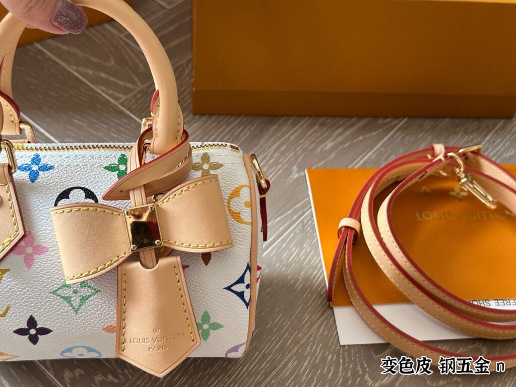 Designer Brown Canvas Shoulder Bag editorial product context 2