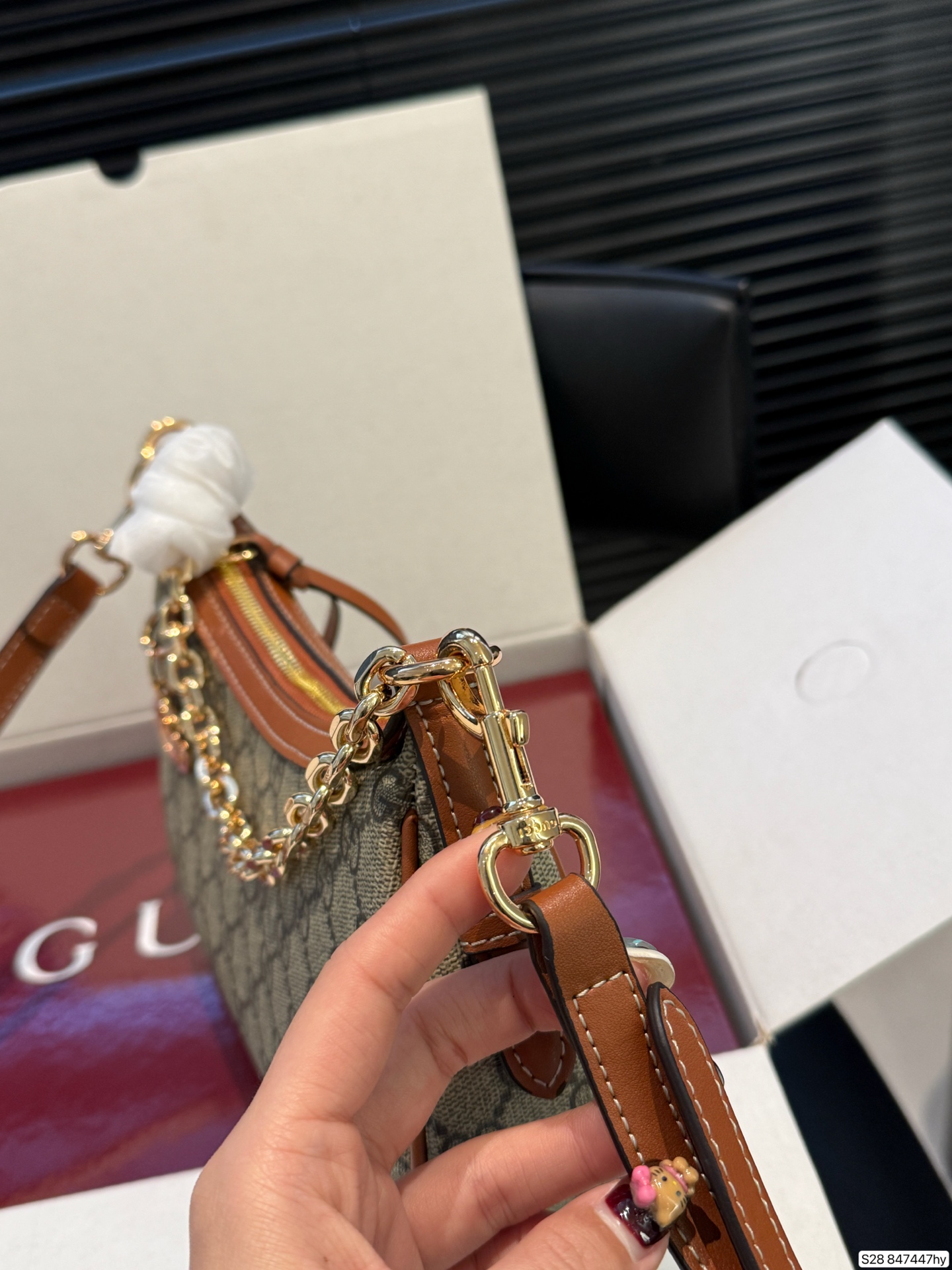 Gucci P175 GG Emblem 24 12 Bag Canvas