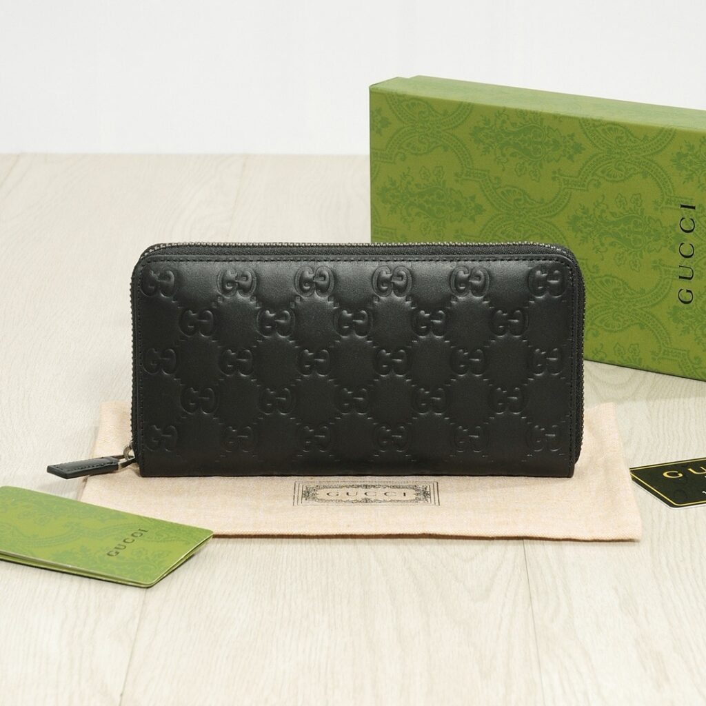 Designer Black Leather Bag 20 x 10 cm editorial product context 1