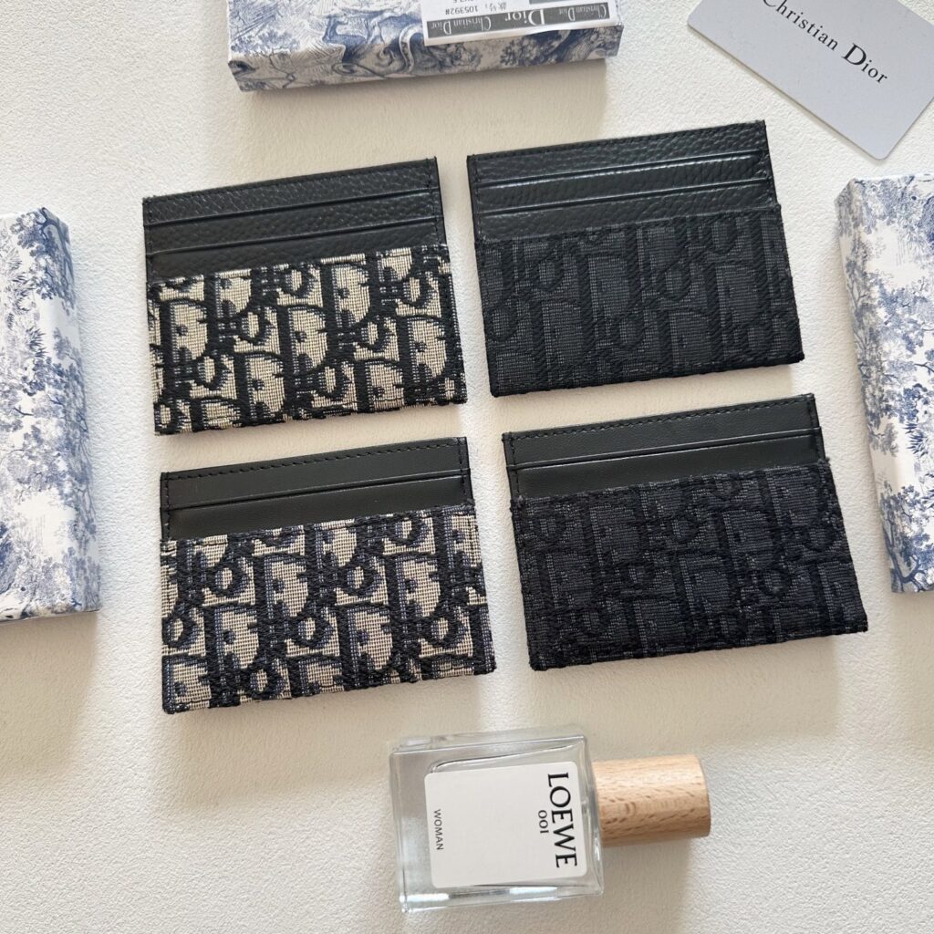 Designer Black Card Holder 9 x 5 cm editorial product context 2