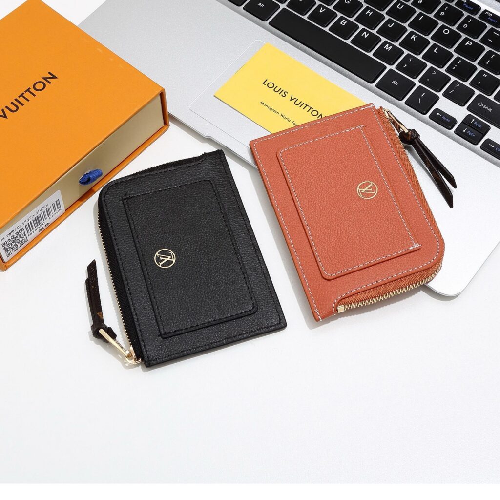 Designer Black Card Holder 12 x 10 cm editorial product context 2