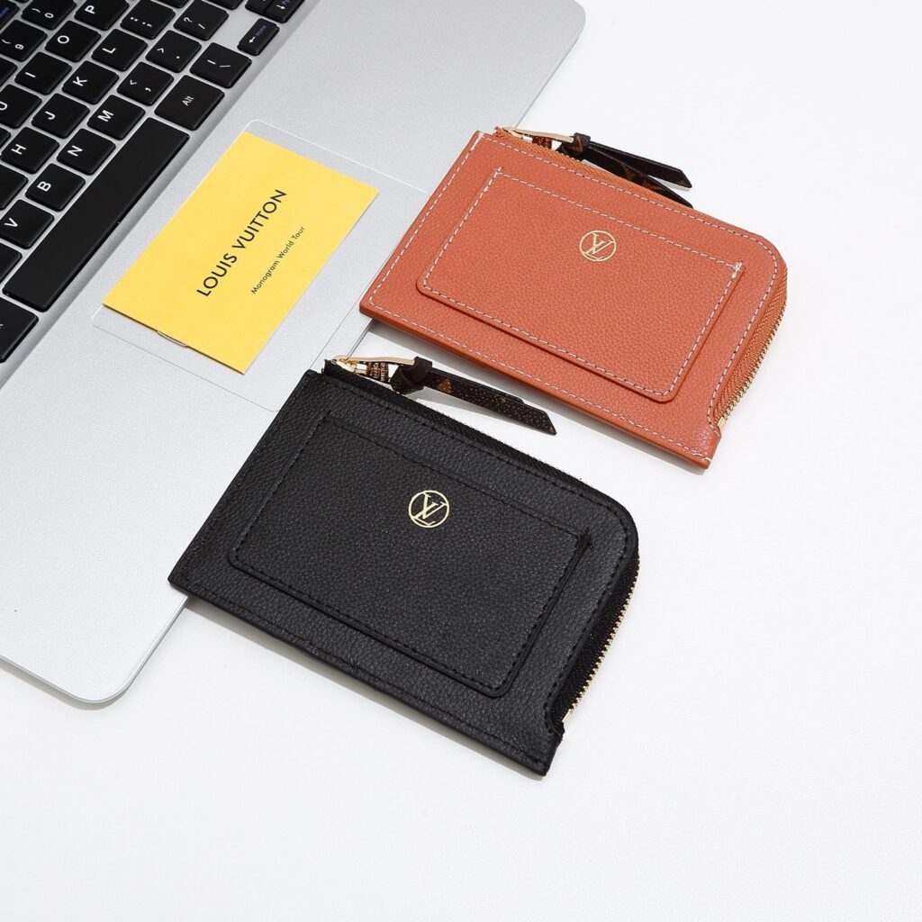 Designer Black Card Holder 12 x 10 cm editorial product context 3