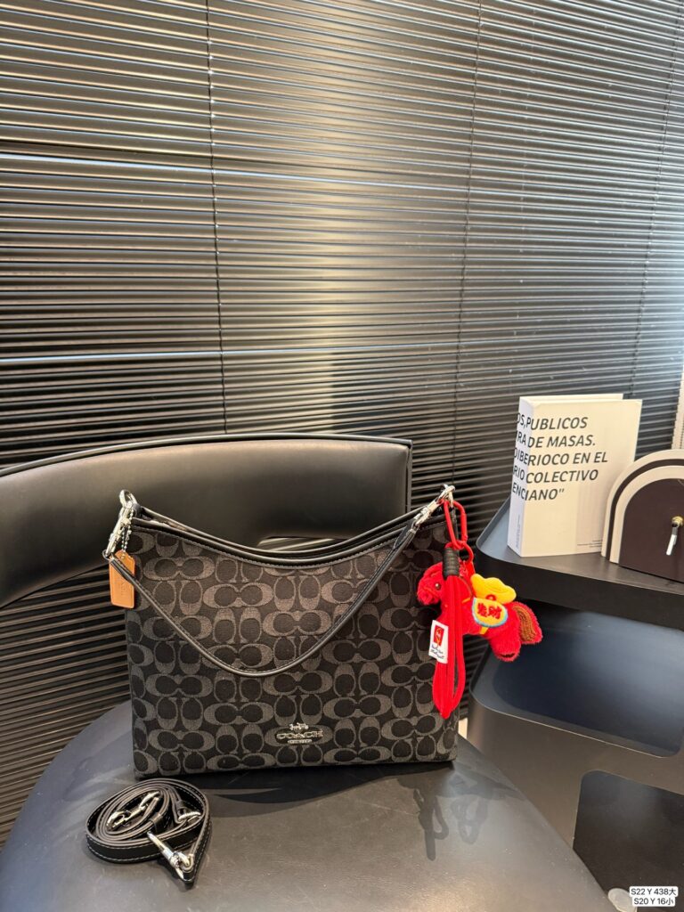 Coach Small Blue Denim Bag editorial product context 1
