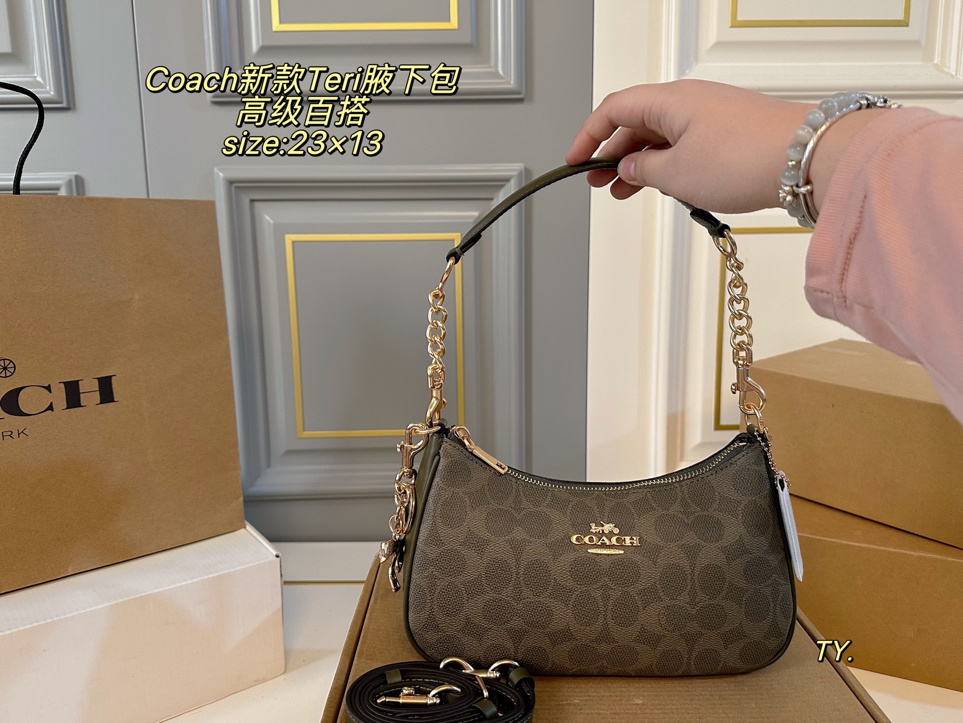 Coach P125 size 23 13 Teri Crossbody Bag