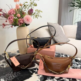 Miu Miu p175 Nappa Logo OK OR Bag Leather