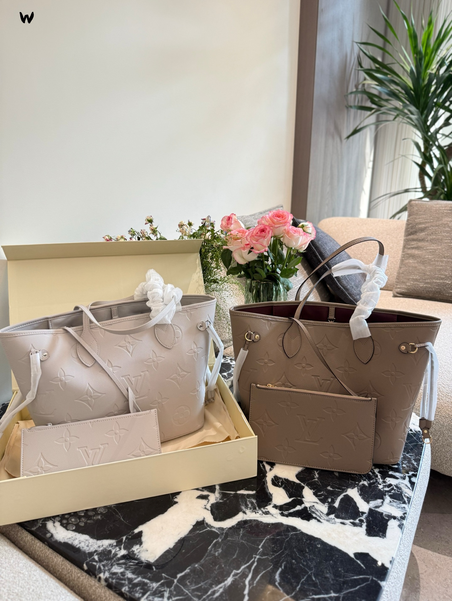 Louis Vuitton p200 Neverfull 2007 Monogram Damier Handbag