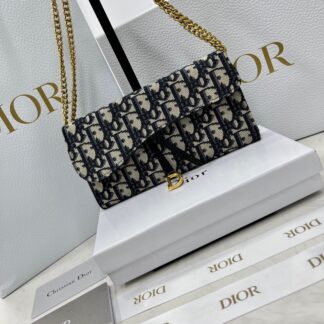 Dior Oblique ON Chain Wallet Canvas