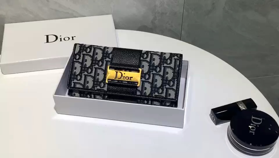 Dior Oblique Black grey monogram pattern Handbag Canvas With Leather