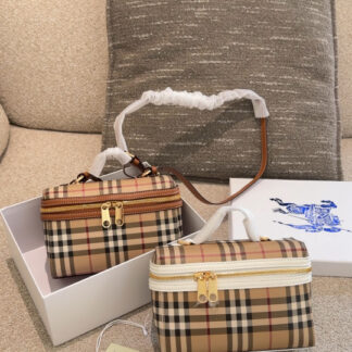 Burberry Monogrammed Cosmetic Case Bag Bags