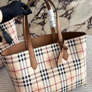 Burberry Haymarket Check Tote Bag