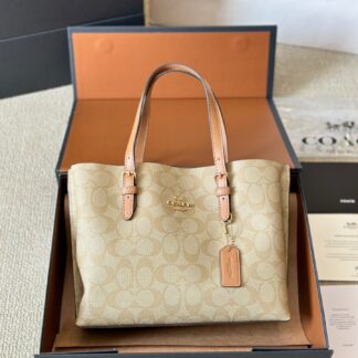 Coach Mollie 25 Logo IN Calfskin Tote Bag 20 cm