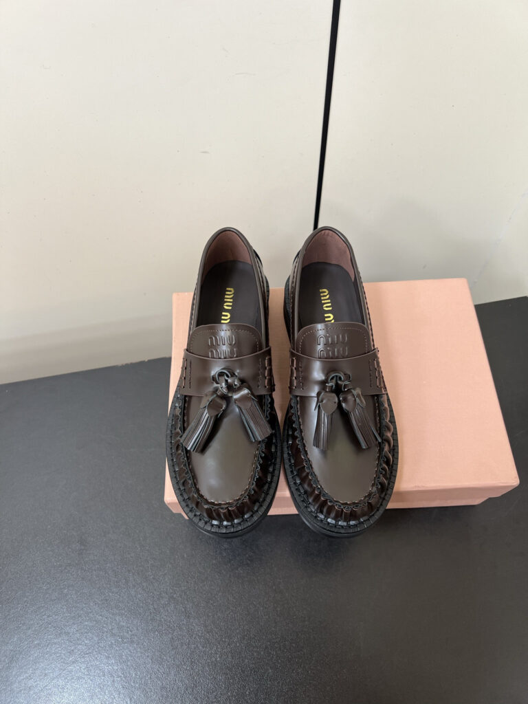 Miu Miu loafers editorial product context 1