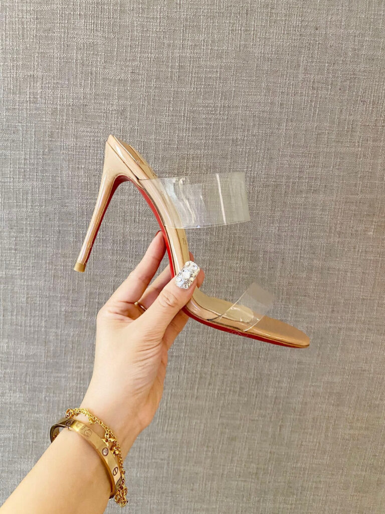 Ch**an Louboutin Just Nothing Illusion Sole Red Sandals 10 cm editorial product context 1