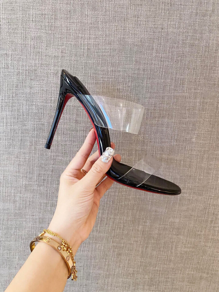 Ch**an Louboutin Just Nothing Illusion Sole Red Sandals 10 cm editorial product context 1