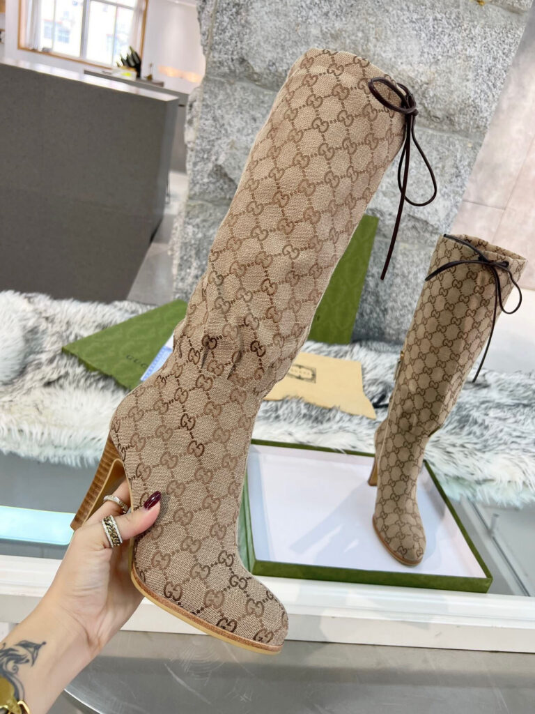Gucci gg high boots editorial product context 1