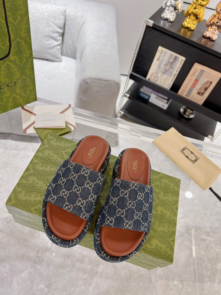 Gucci Platform Slide Slides editorial product context 1