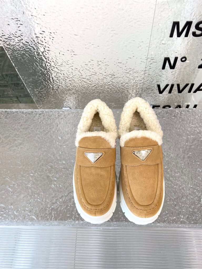 Prada Loafer Booties Suede Loafers editorial product context 1
