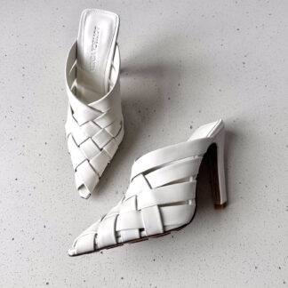 Bottega Veneta atomic shearling-trimmed ballet flats