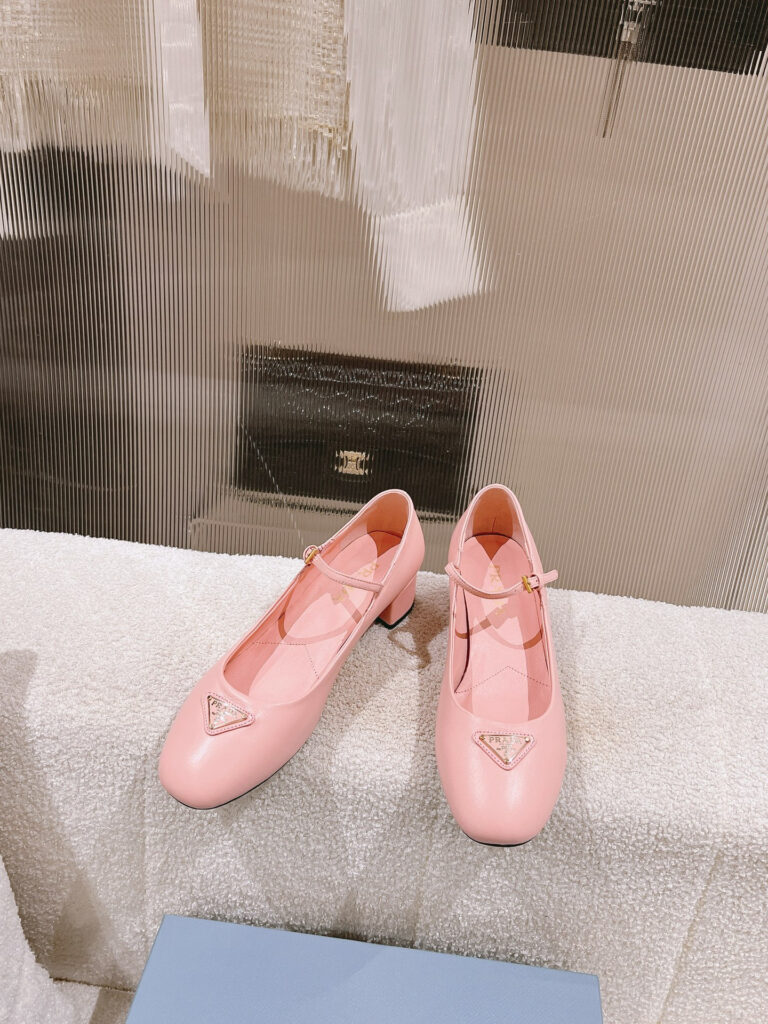 Prada Nappa Mary Jane Leather Pumps editorial product context 1