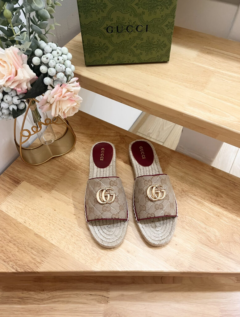 Gucci slide sandals editorial product context 1