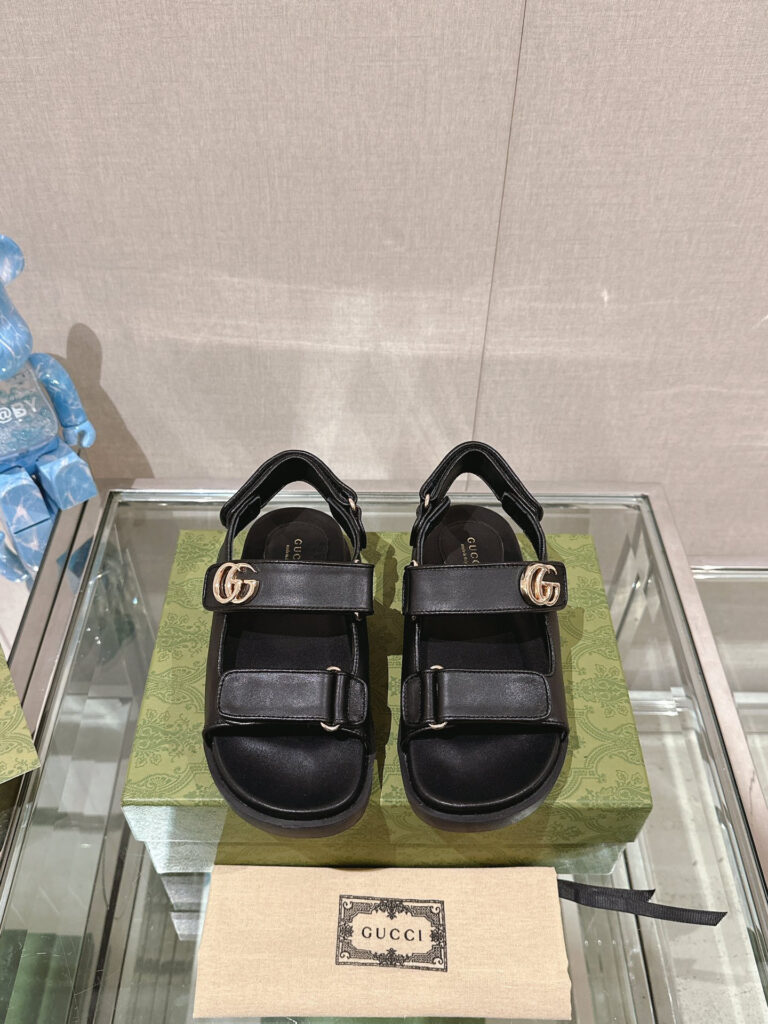 Gucci slide sandals editorial product context 1