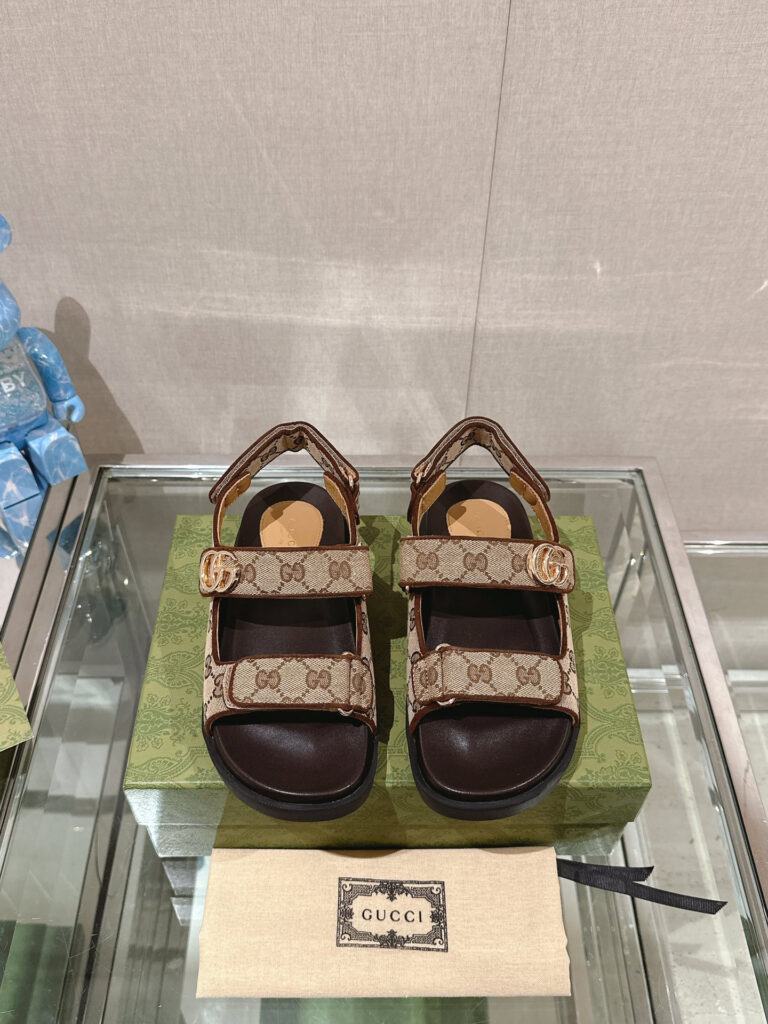 Gucci slide sandals editorial product context 1