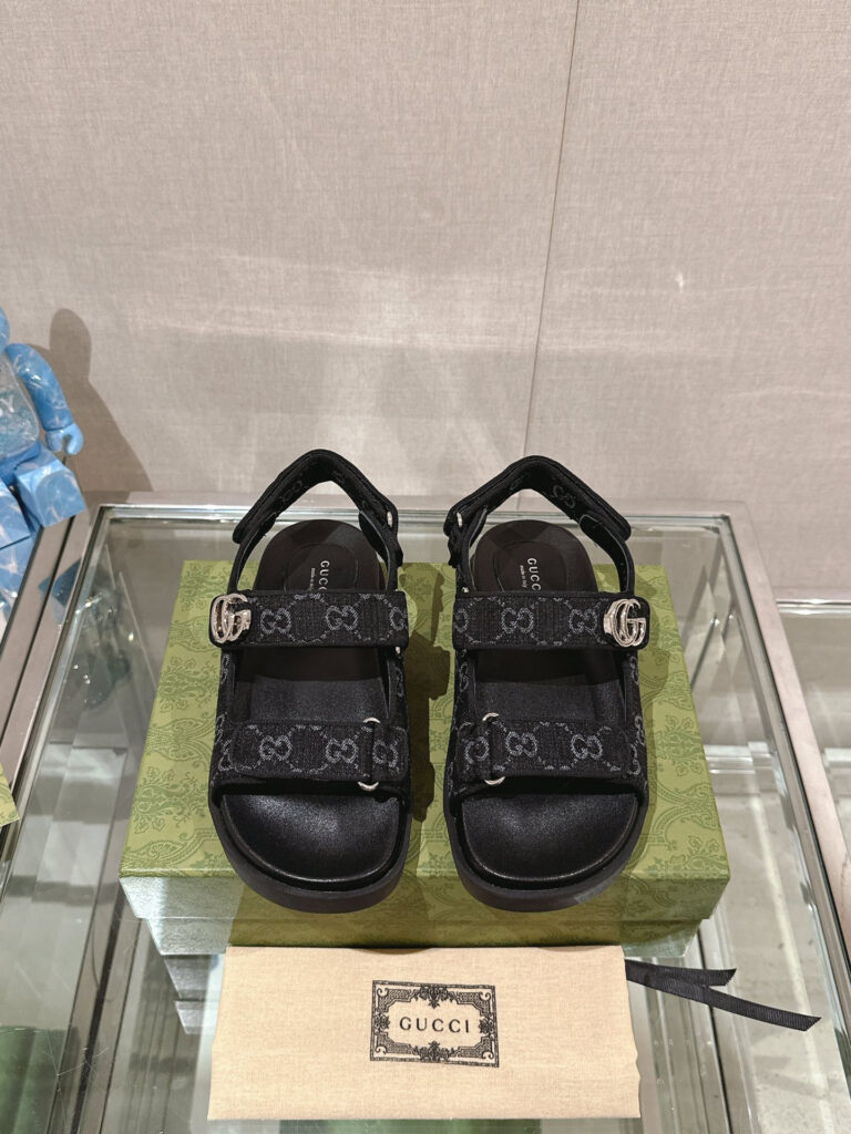 Gucci slide sandals editorial product context 1