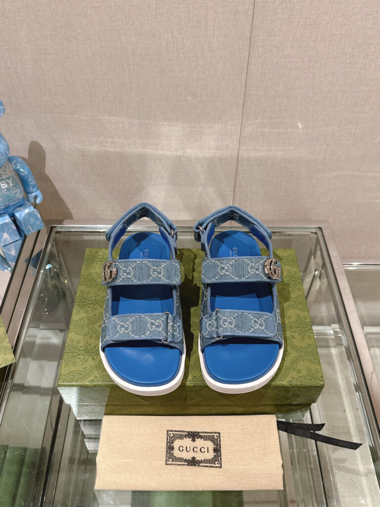 Gucci slide sandals editorial product context 1