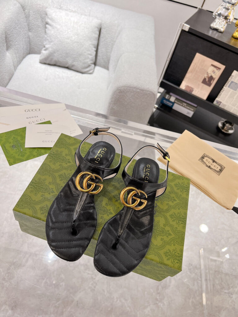 Gucci slide sandals editorial product context 1