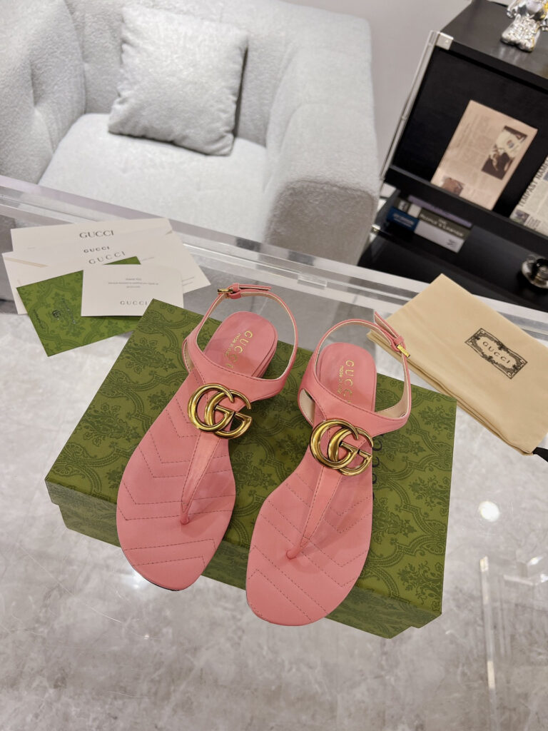 Gucci slide sandals editorial product context 1