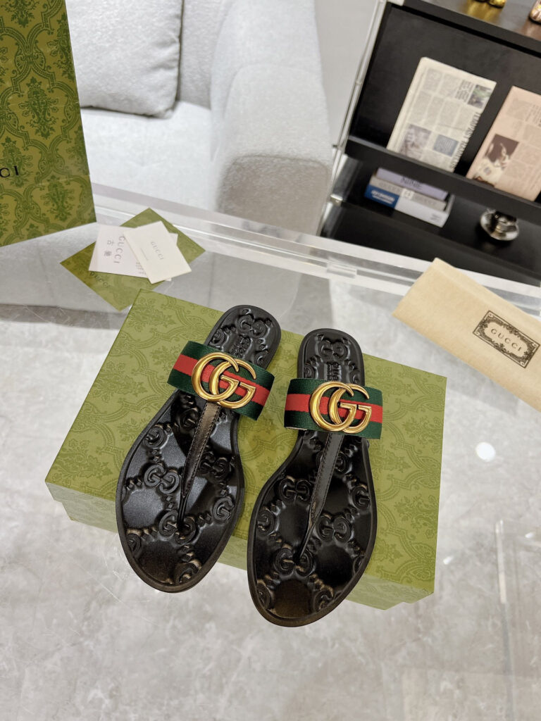 Gucci slide sandals editorial product context 1