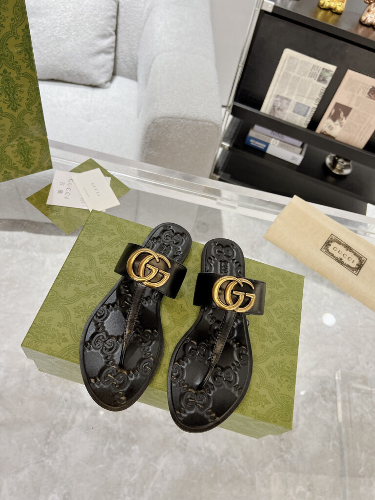 Gucci slide sandals editorial product context 1