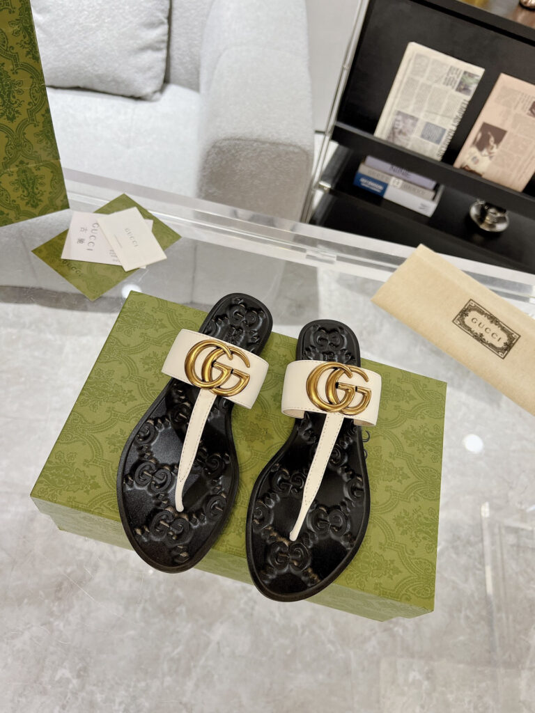 Gucci slide sandals editorial product context 1