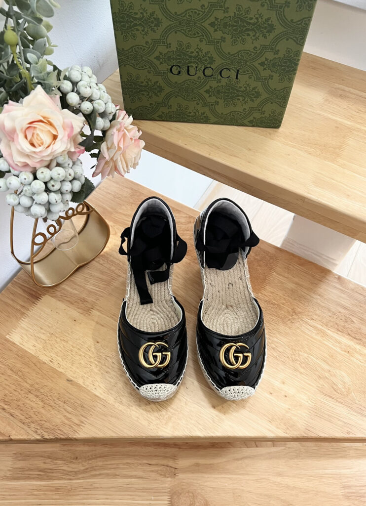 Gucci Platform Espadrille Leather Piece editorial product context 1