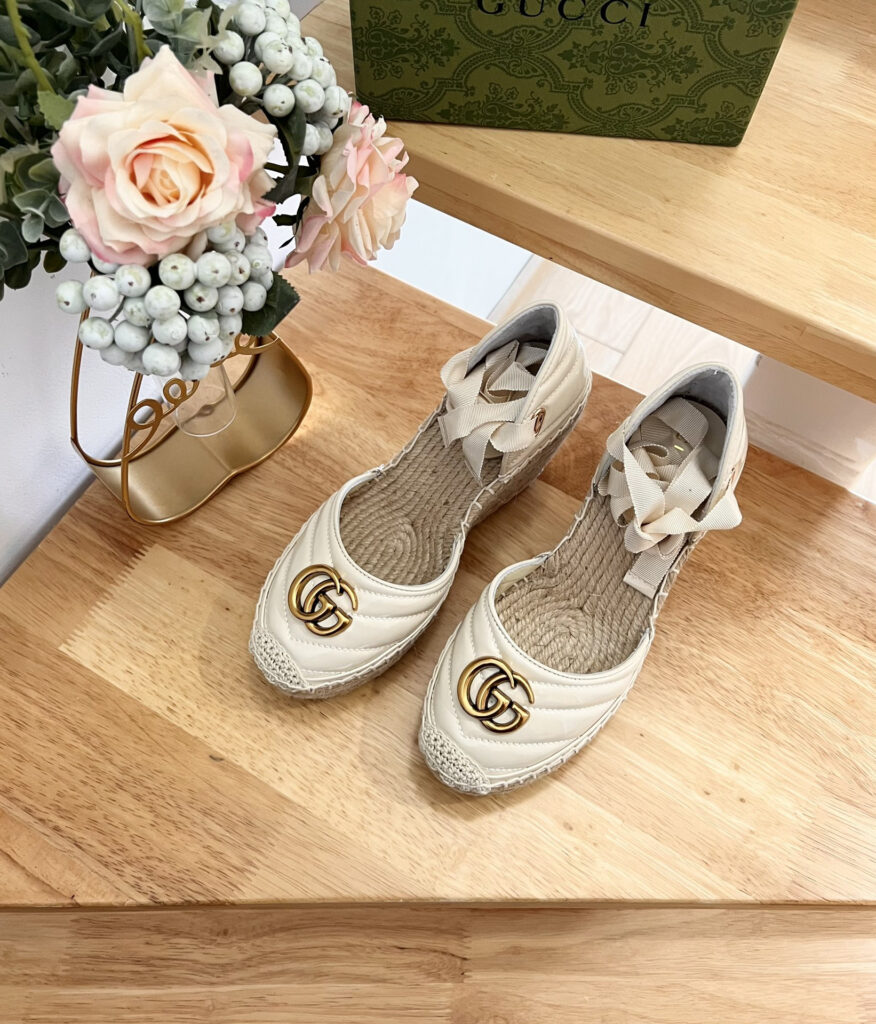 Gucci Platform Espadrille Leather Piece editorial product context 1