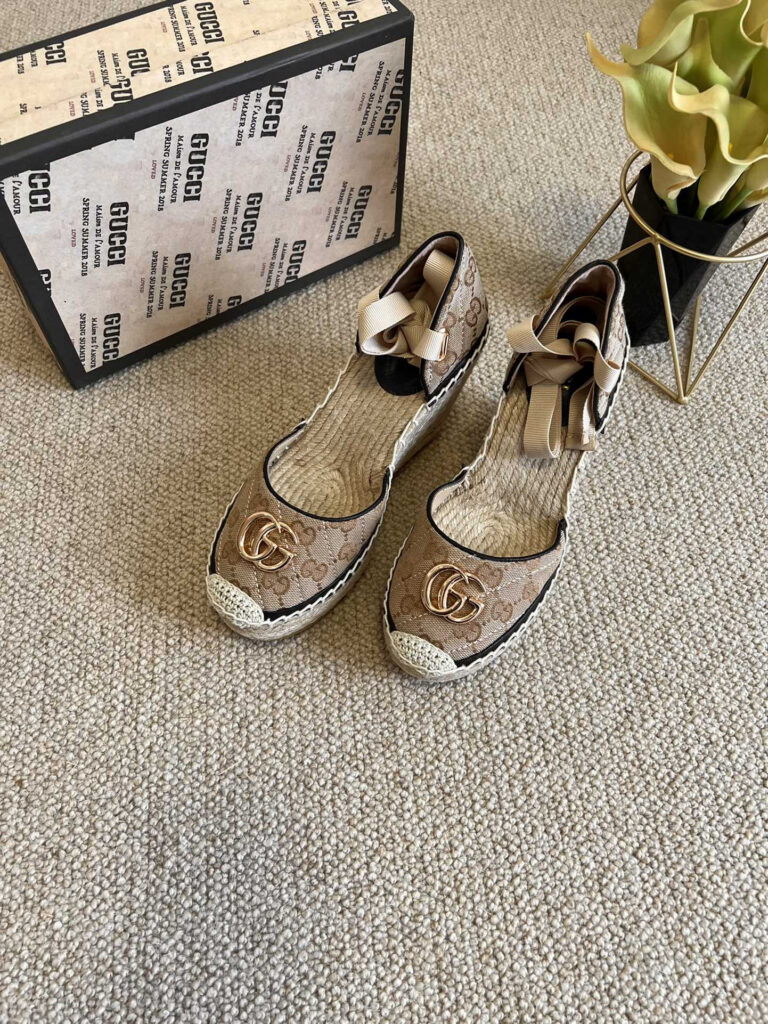 Gucci Platform Espadrille Leather Piece editorial product context 1