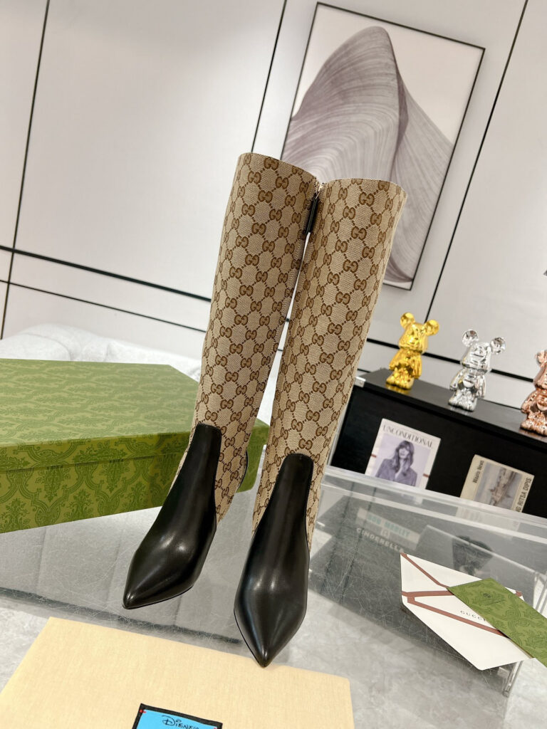 Gucci gg high boots editorial product context 1
