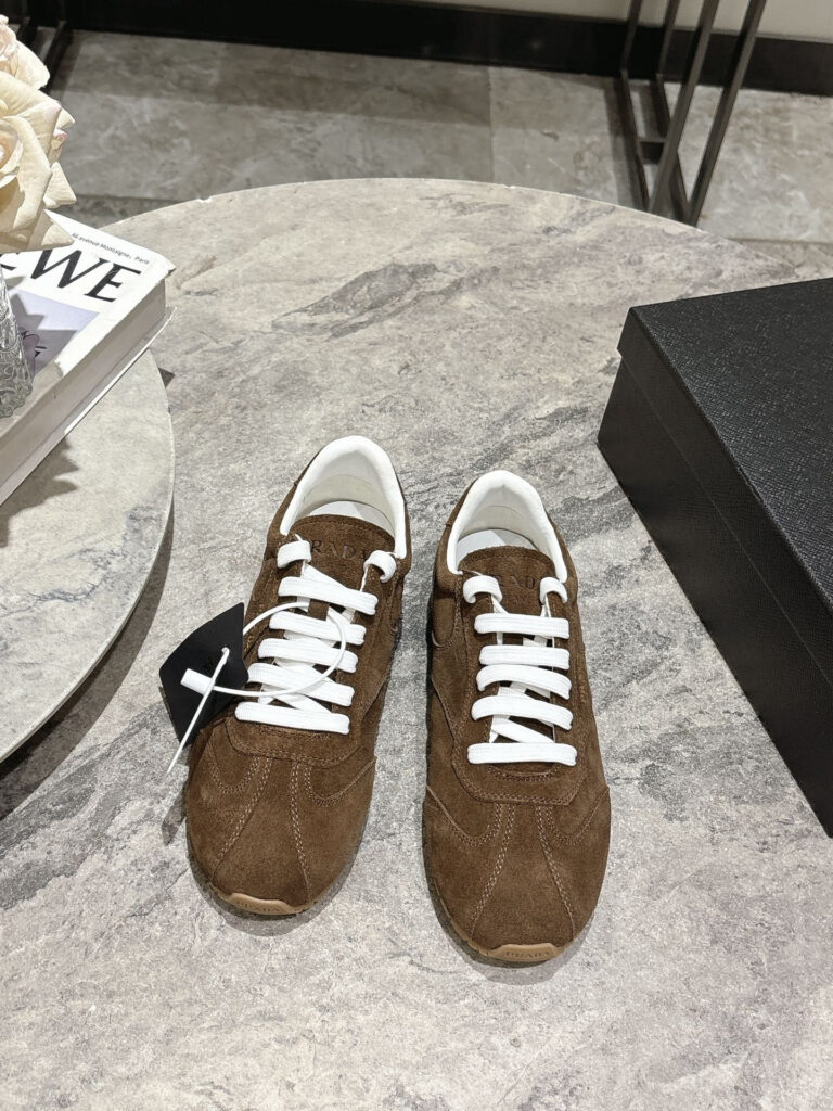 Prada Montecarlo Re Edition Suede Sneakers editorial product context 1