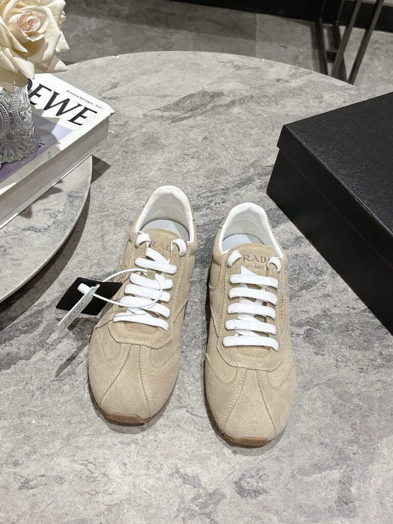 Prada Montecarlo Re Edition Suede Sneakers editorial product context 1