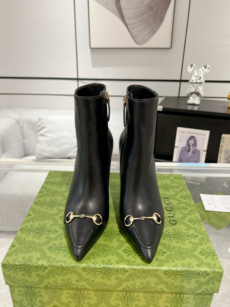 Gucci Women's Ankle Boot With Horsebit 10.5cm Boots editorial product context 1
