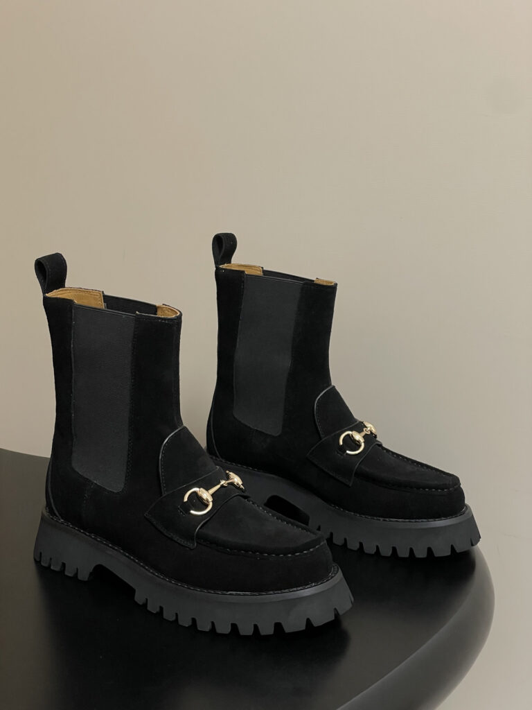 Gucci Women's Ankle Boot With Horsebit Boots editorial product context 1