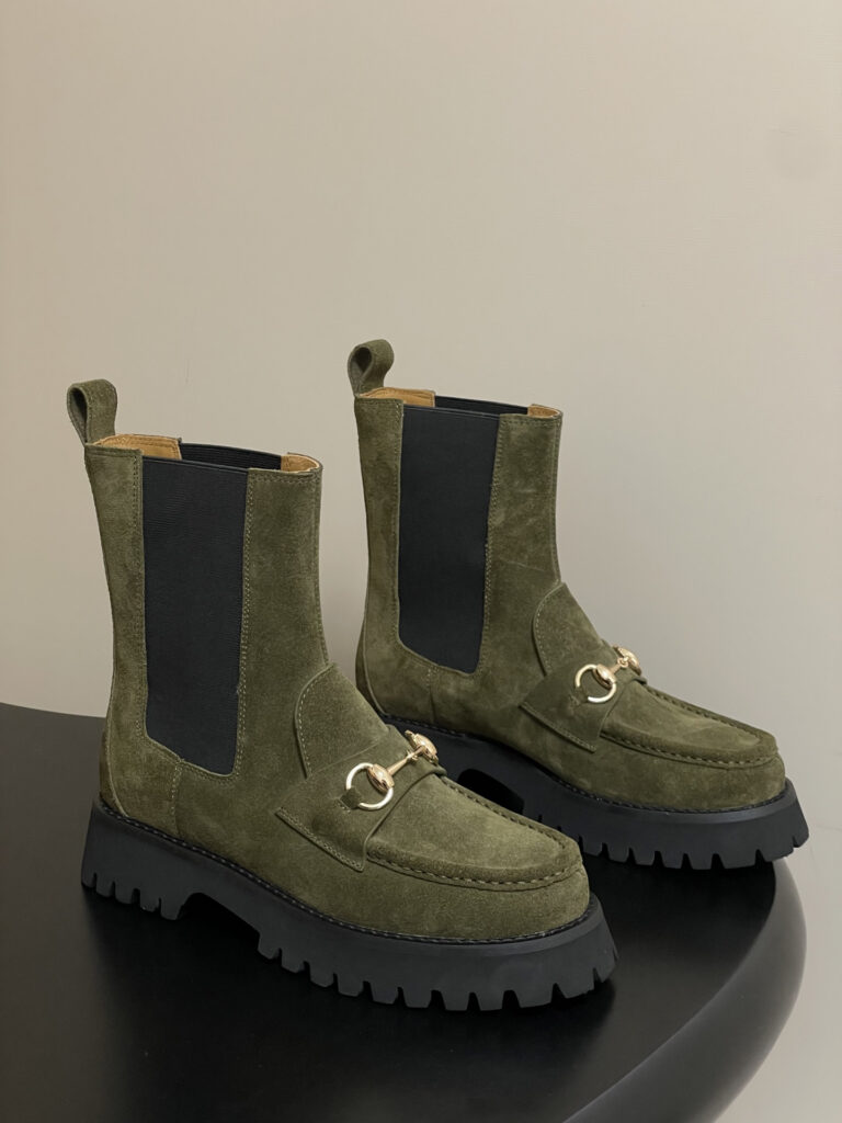 Gucci Women's Ankle Boot With Horsebit Boots editorial product context 1